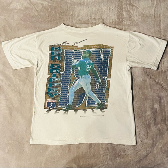 MLB Other - Vintage MLB Ken Griffey Junior 24 White T-Shirt Men’s Size XL